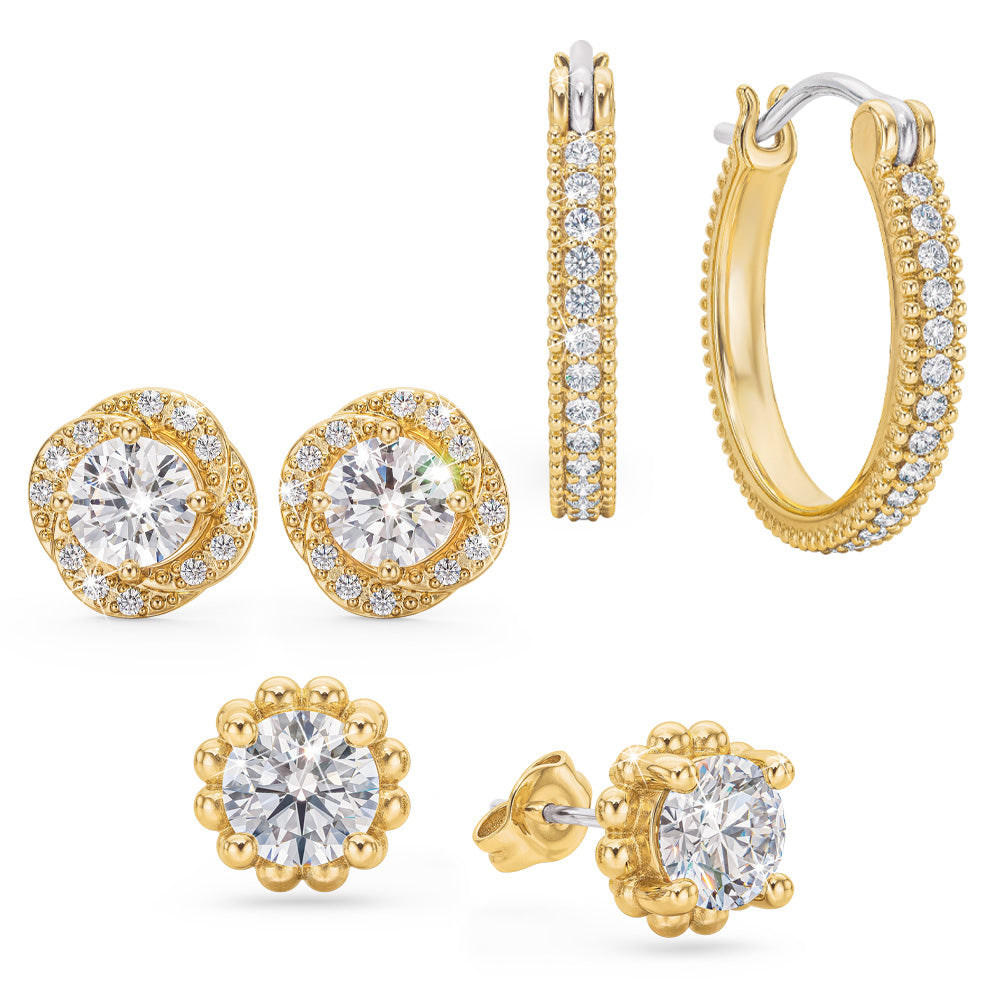 Glamour Sparkling Diamonisse Earring Set