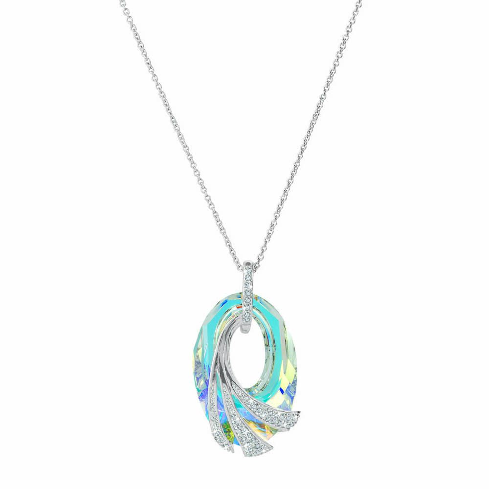 The Shimmering Ocean Crystal Pendant