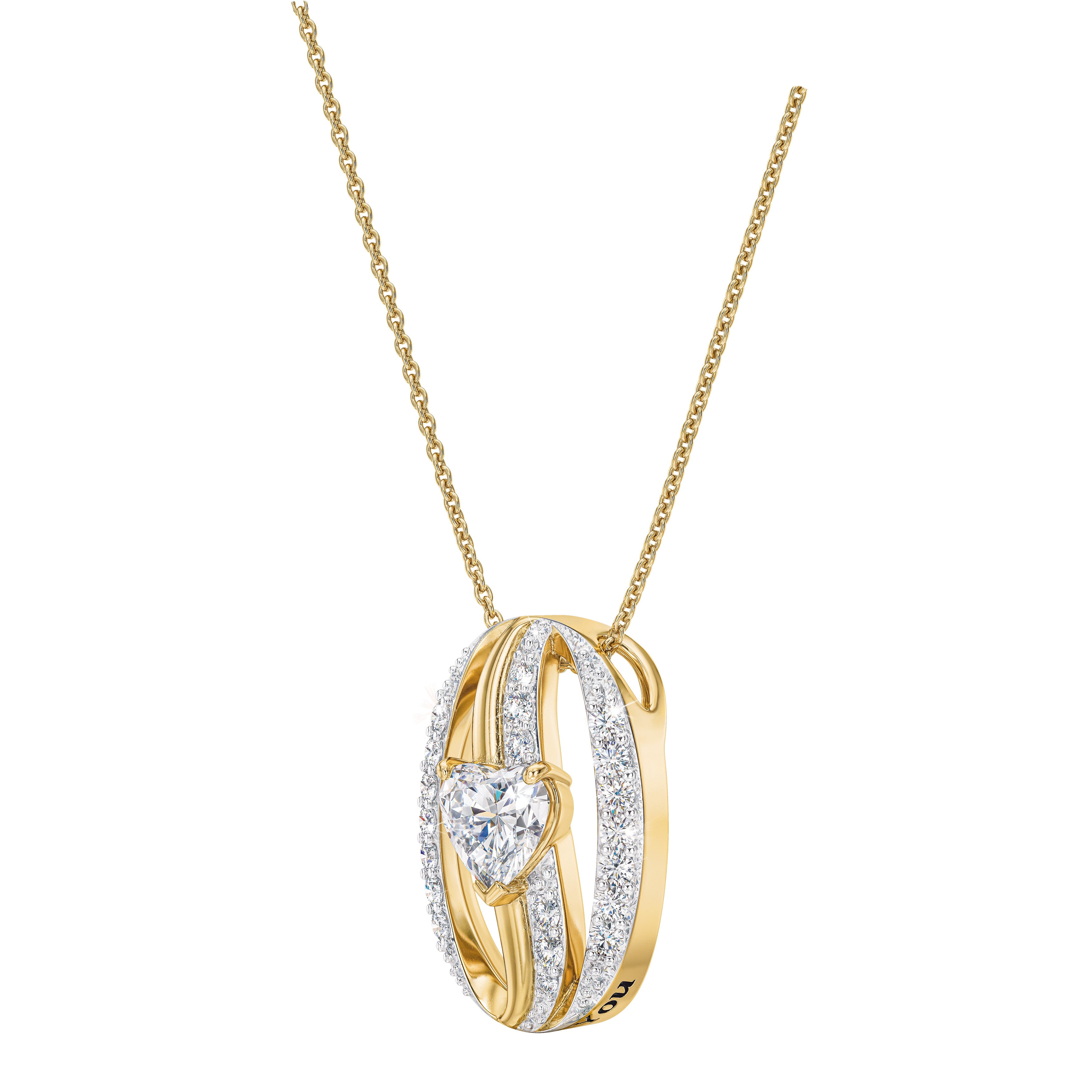 Journey of Love - four-carat diamond pendant