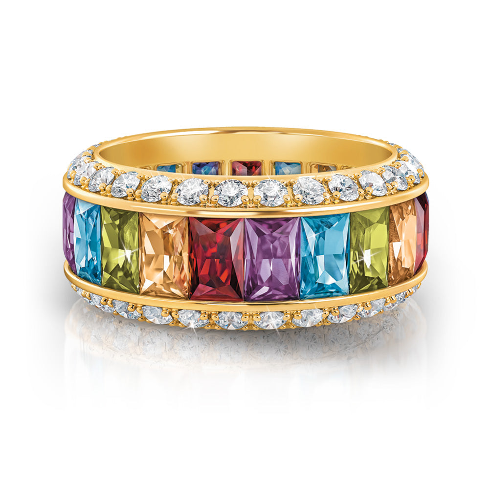 Rainbow Eternity Ring