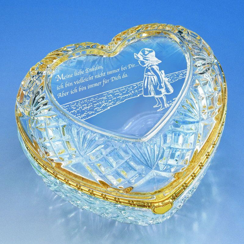 Forever My Granddaughter
Heart Crystal Box