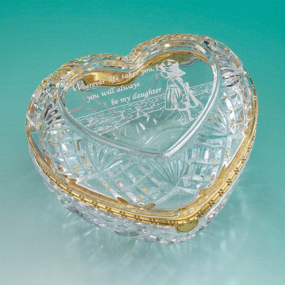 Forever My Daughter
Heart Crystal Box