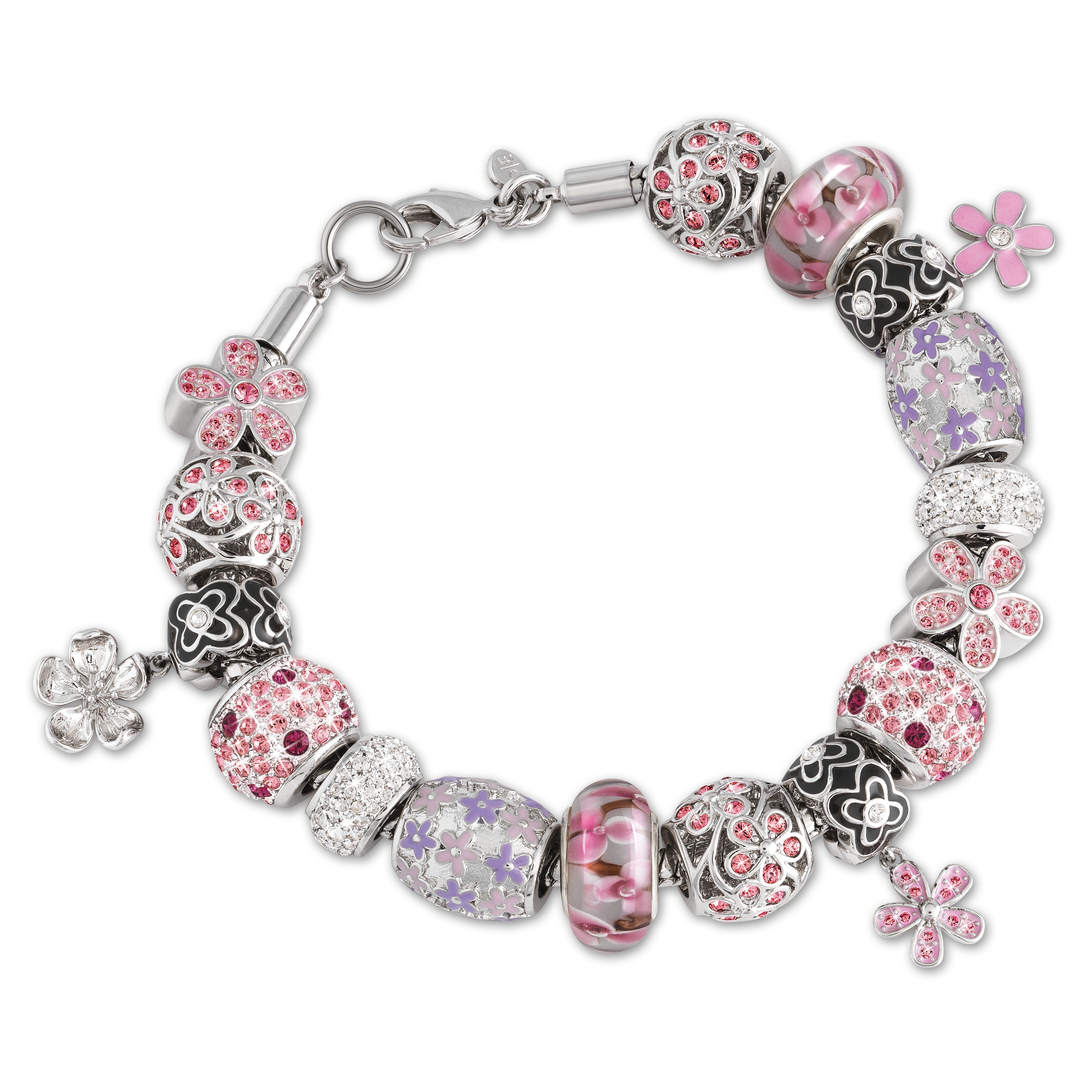 Sparkling Cherry Blossoms - charity bracelet