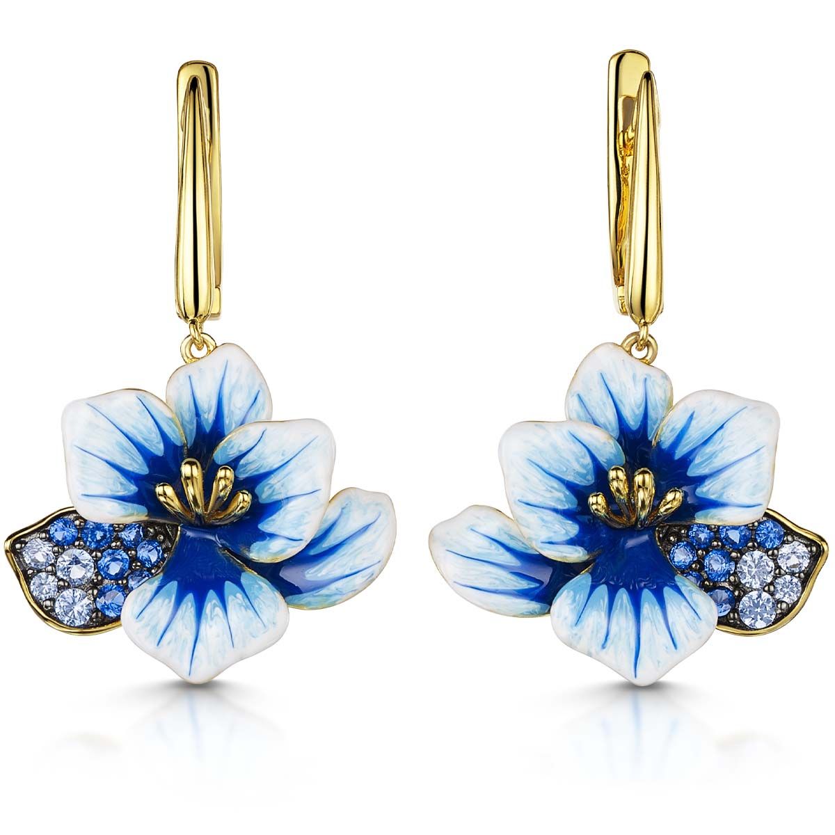 Ethereal Blooms
Spinel Enamel Drop Earrings