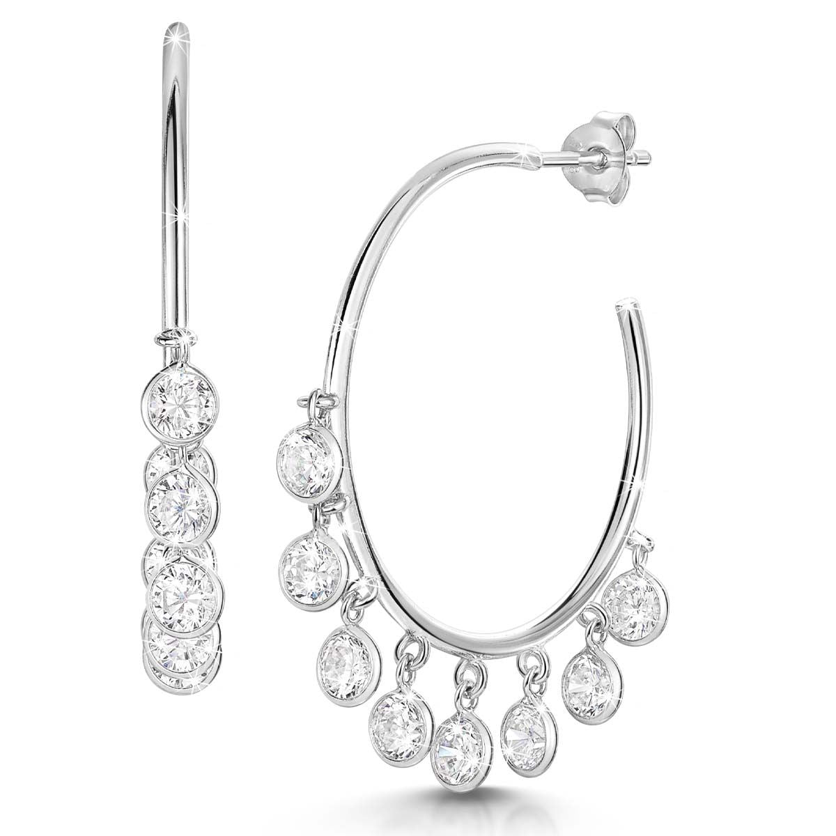 Flair for Drama
Diamonisse Hoop Earrings