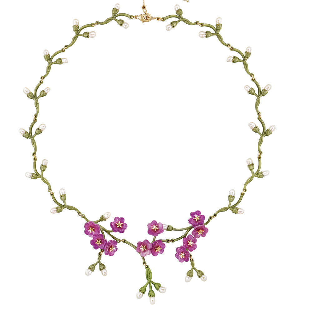 Garden of Delight - pearl & crystal necklace