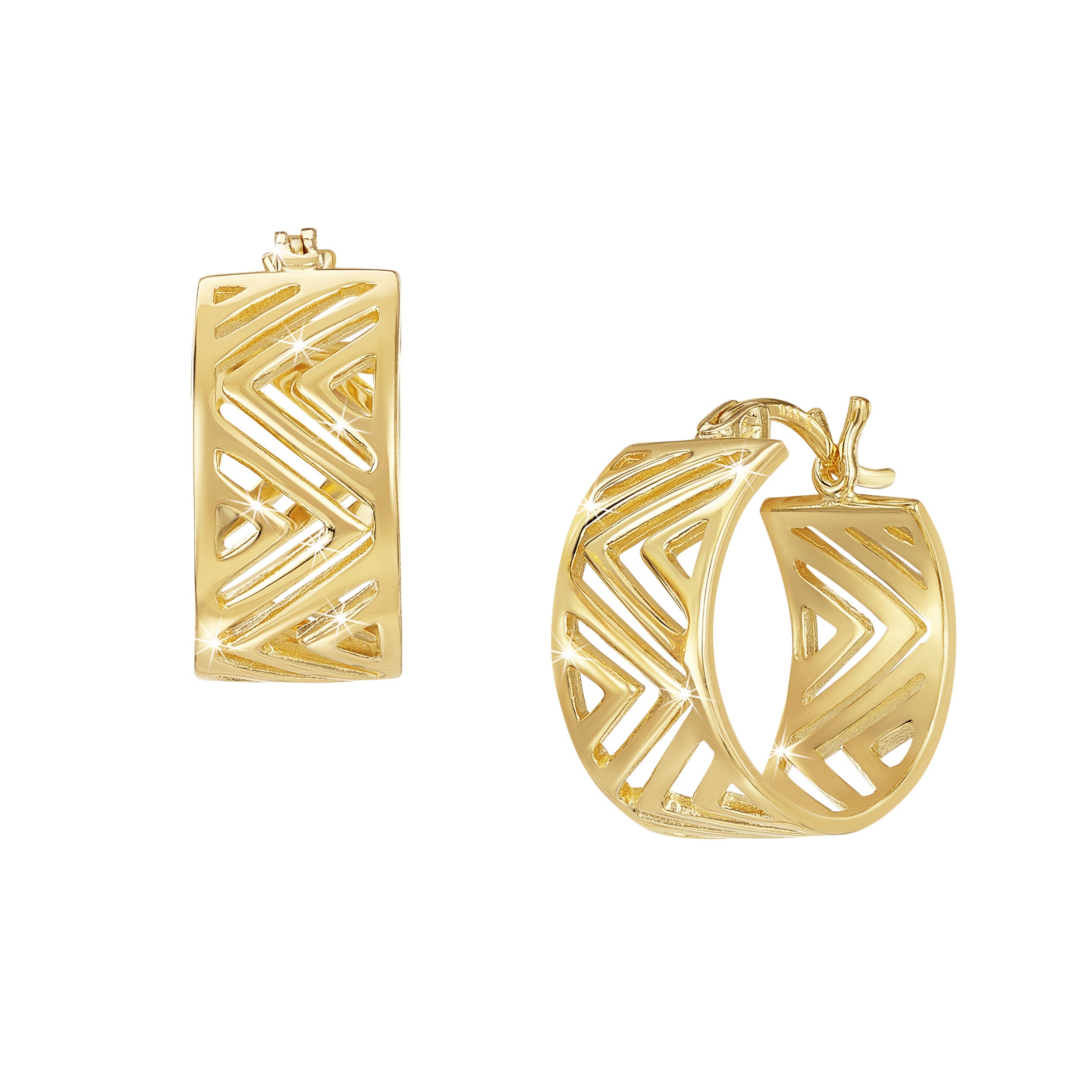Golden Harmony - hoop earrings