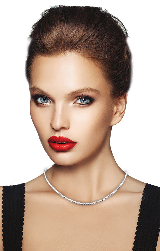 Dolce Vita - Italian silver bead necklace