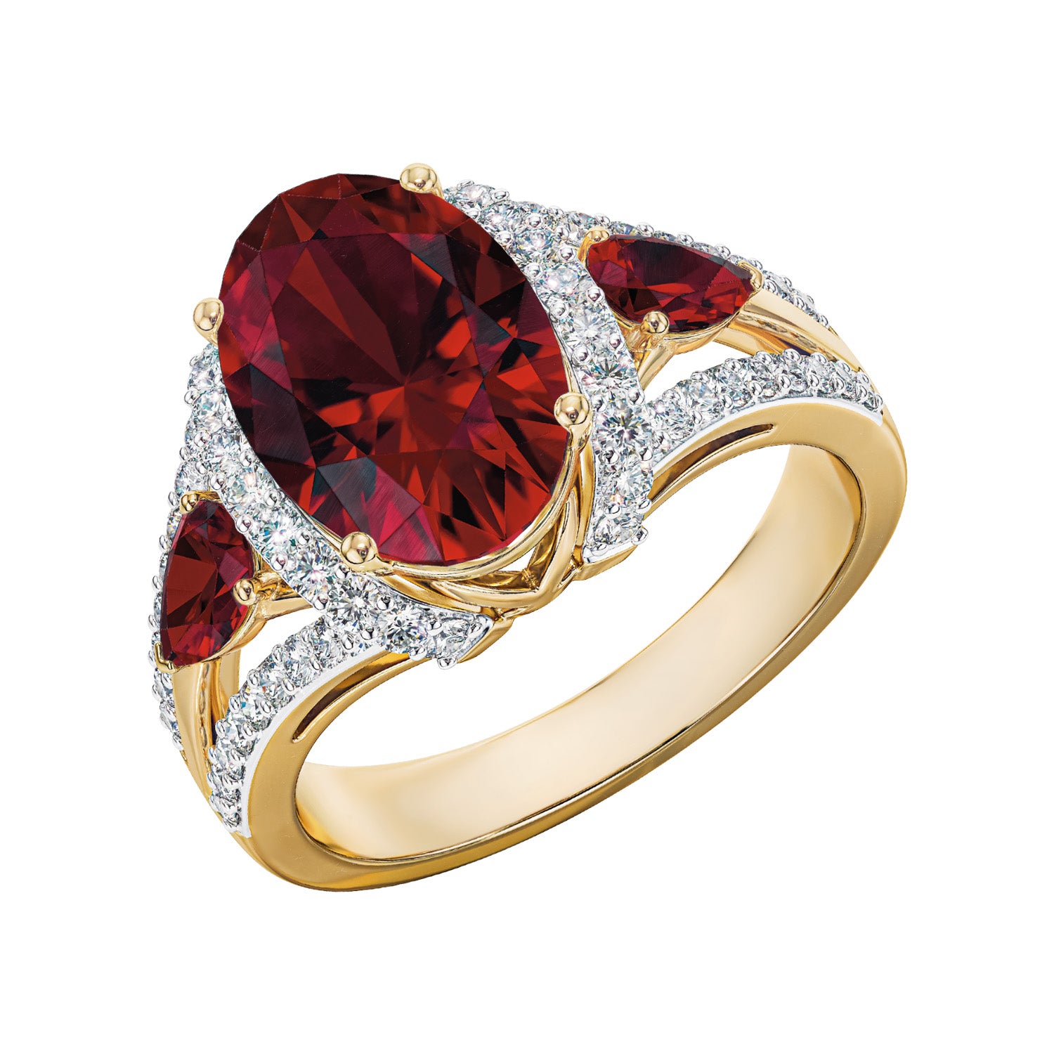 Imperial Beauty Crystal & Diamond Ring