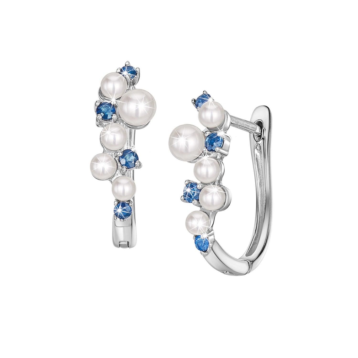 Aquarello - Pearl Sapphire Earrings