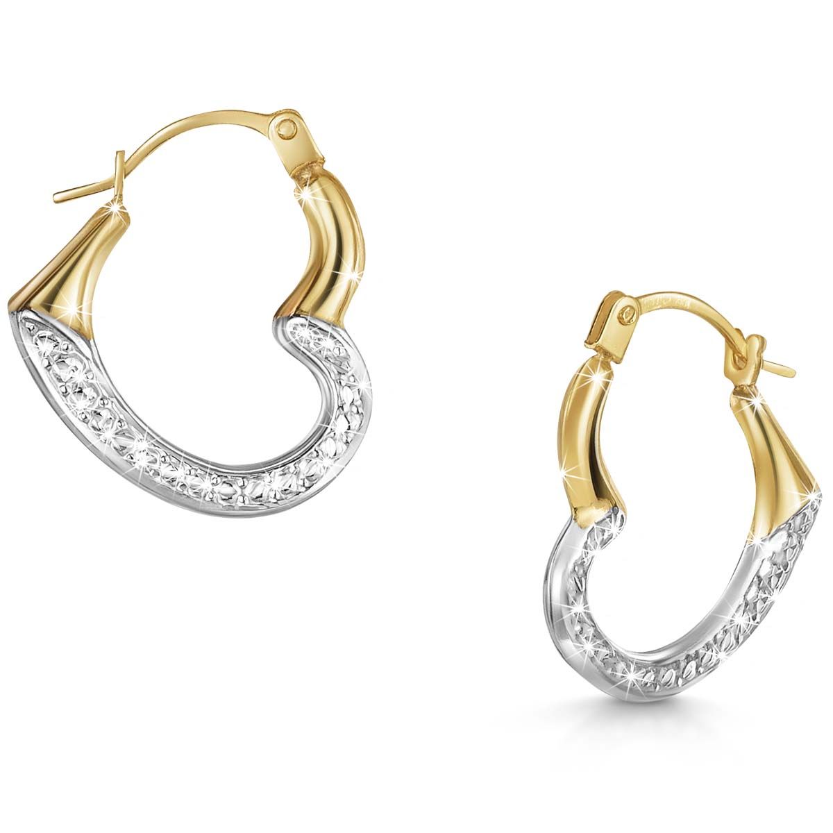 Promise of Love
9-Carat Gold
Heart Hoop Earrings