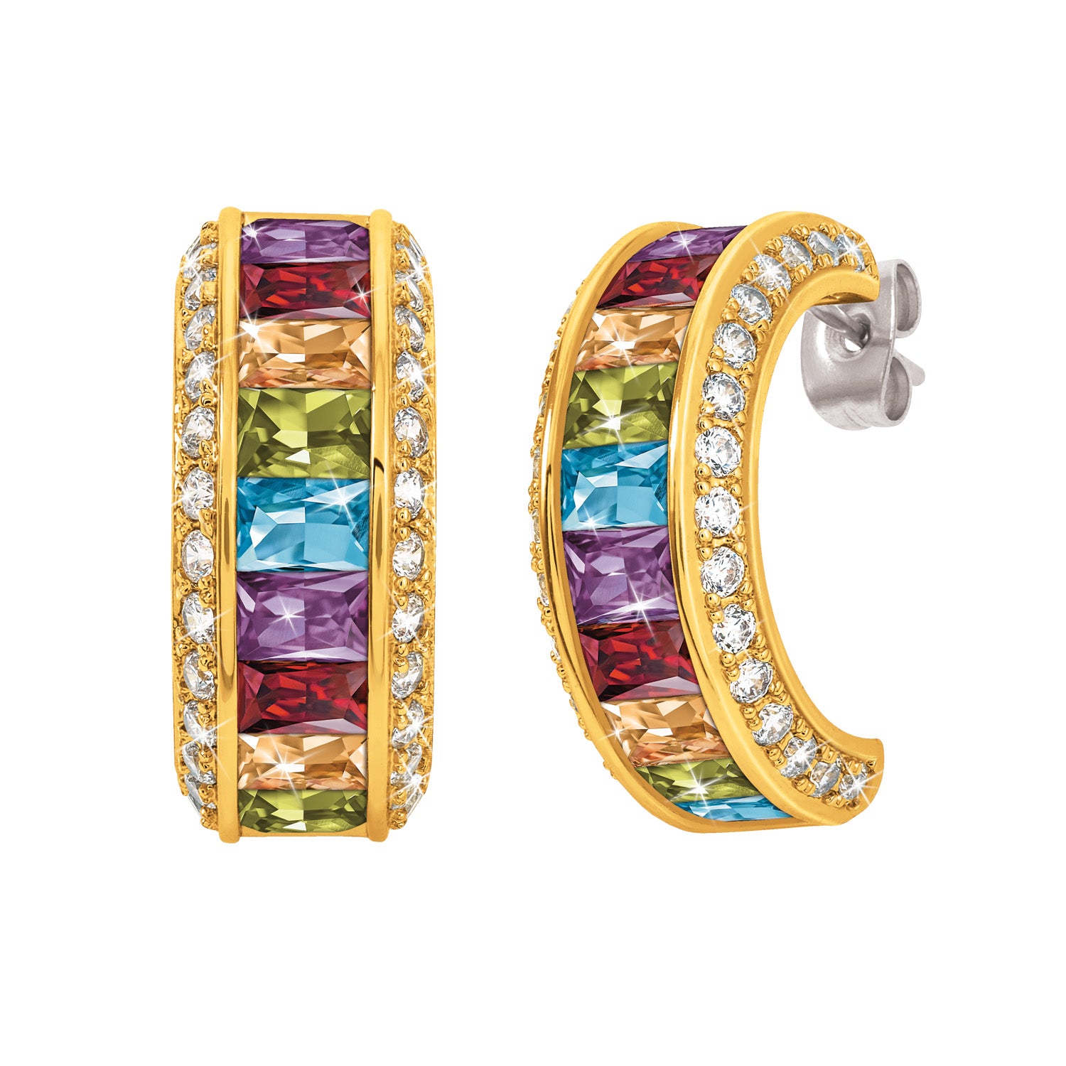 Rainbow Eternity Earrings