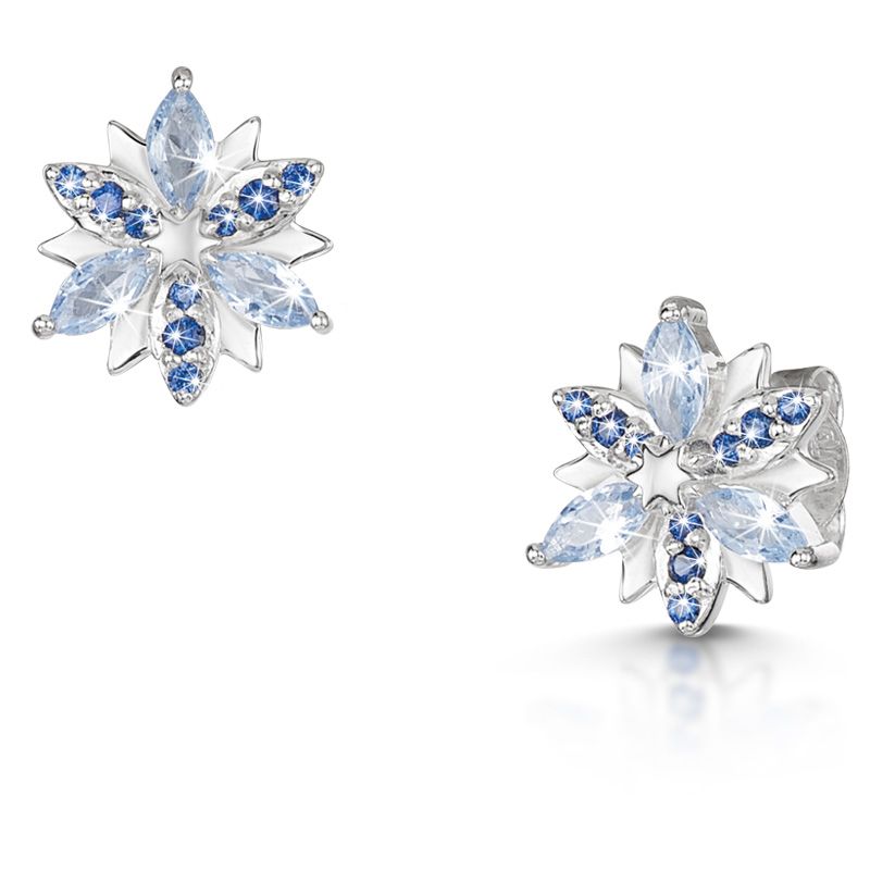 Snow Queen
Aquamarine Sapphire Stud Earrings