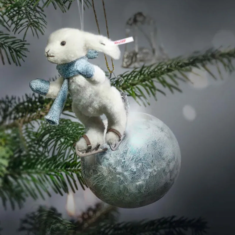 Rabbit skater ornament