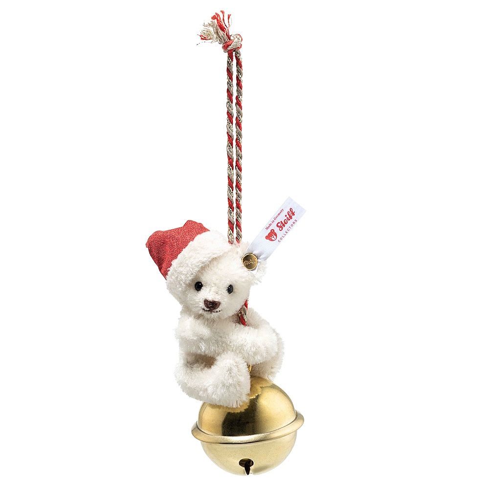 Steiff Teddy bear ornament on bell 10 cm