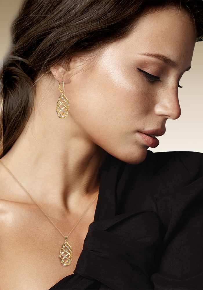 Spirelli - Diamonisse Earrings with FREE Pendant