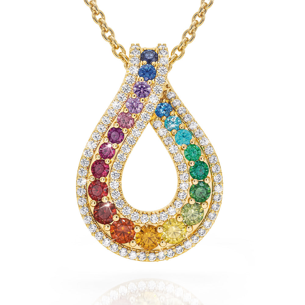 Rainbow Drop Pendant