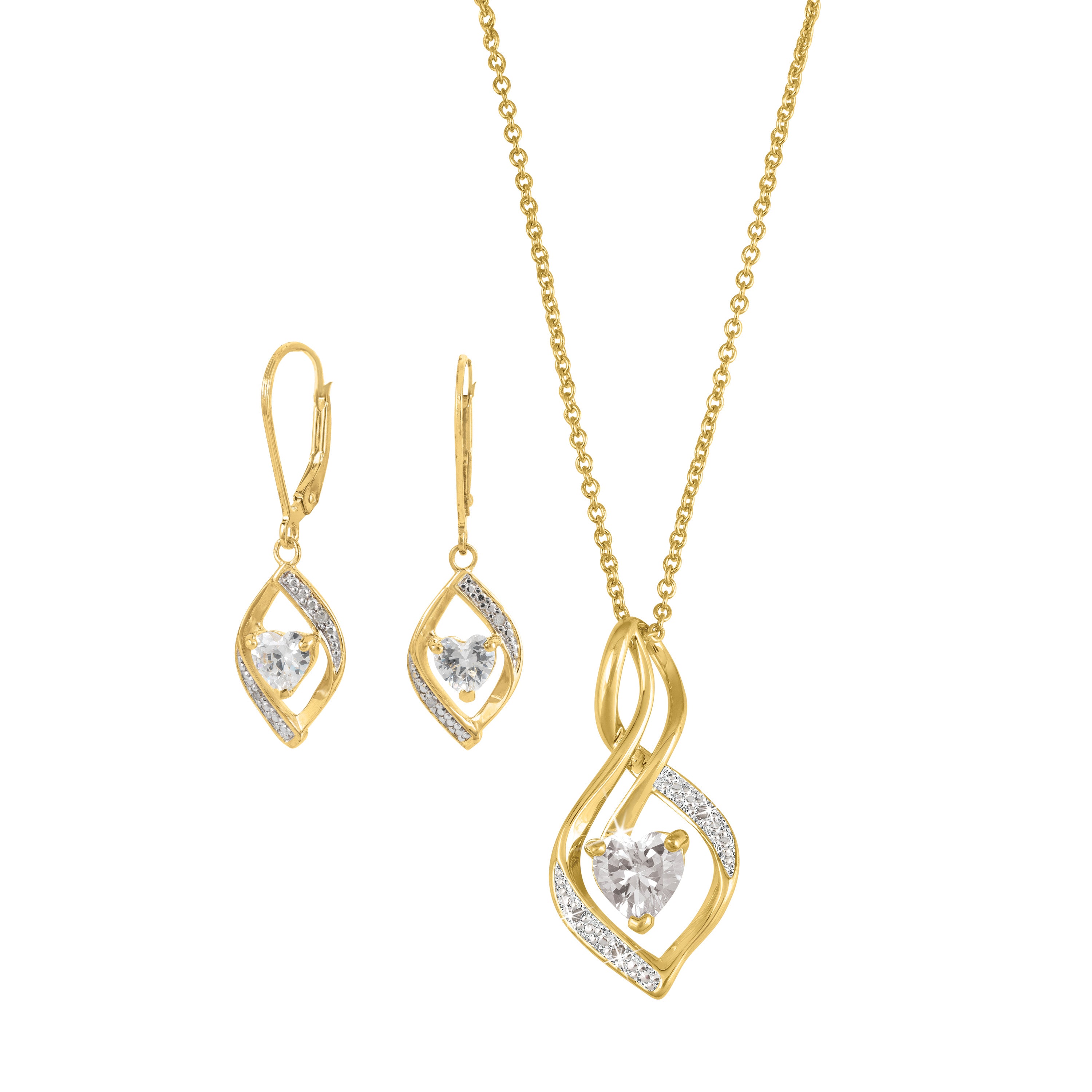 Loop of Love – Diamond Pendant with FREE Earrings