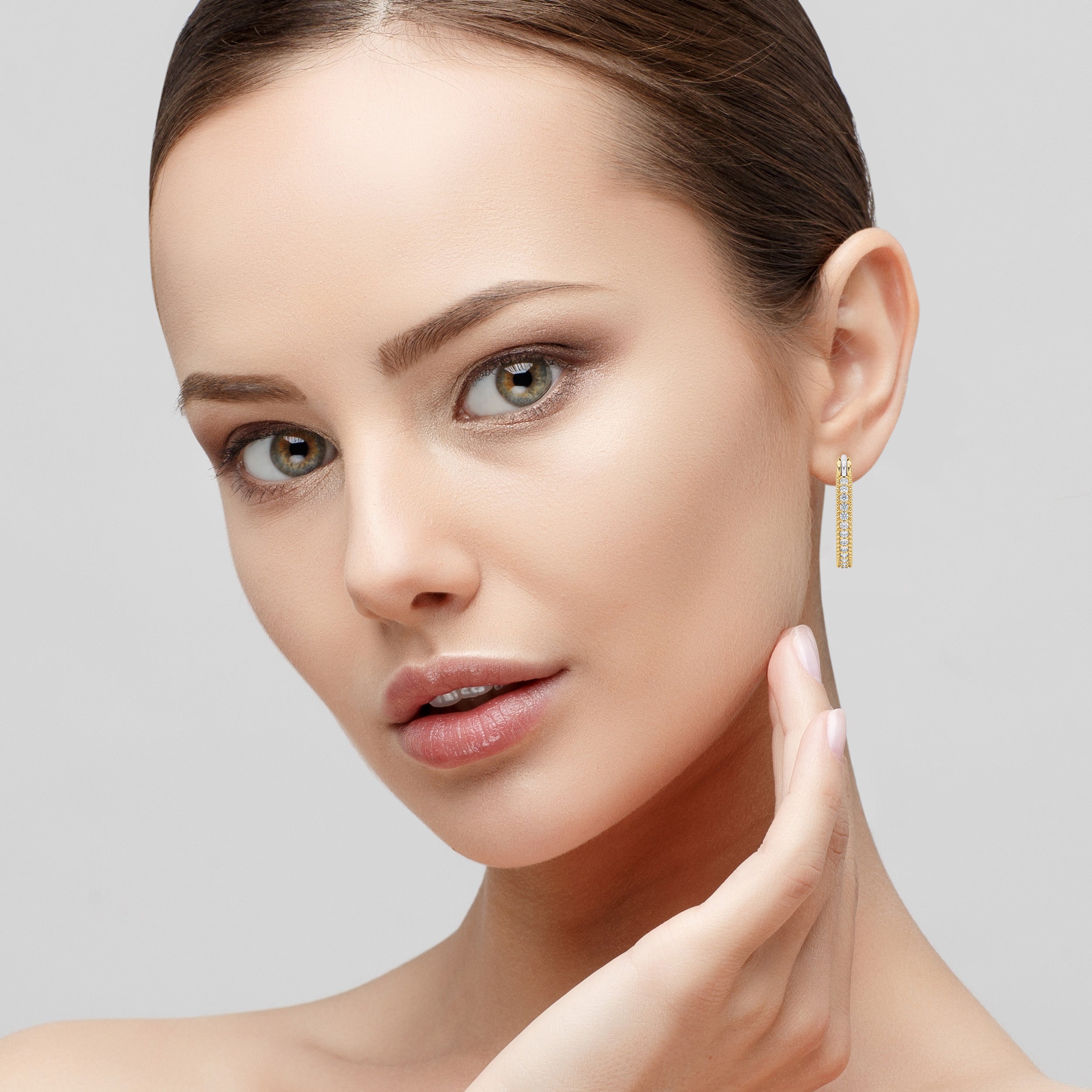 Glamour Sparkling Diamonisse Earring Set