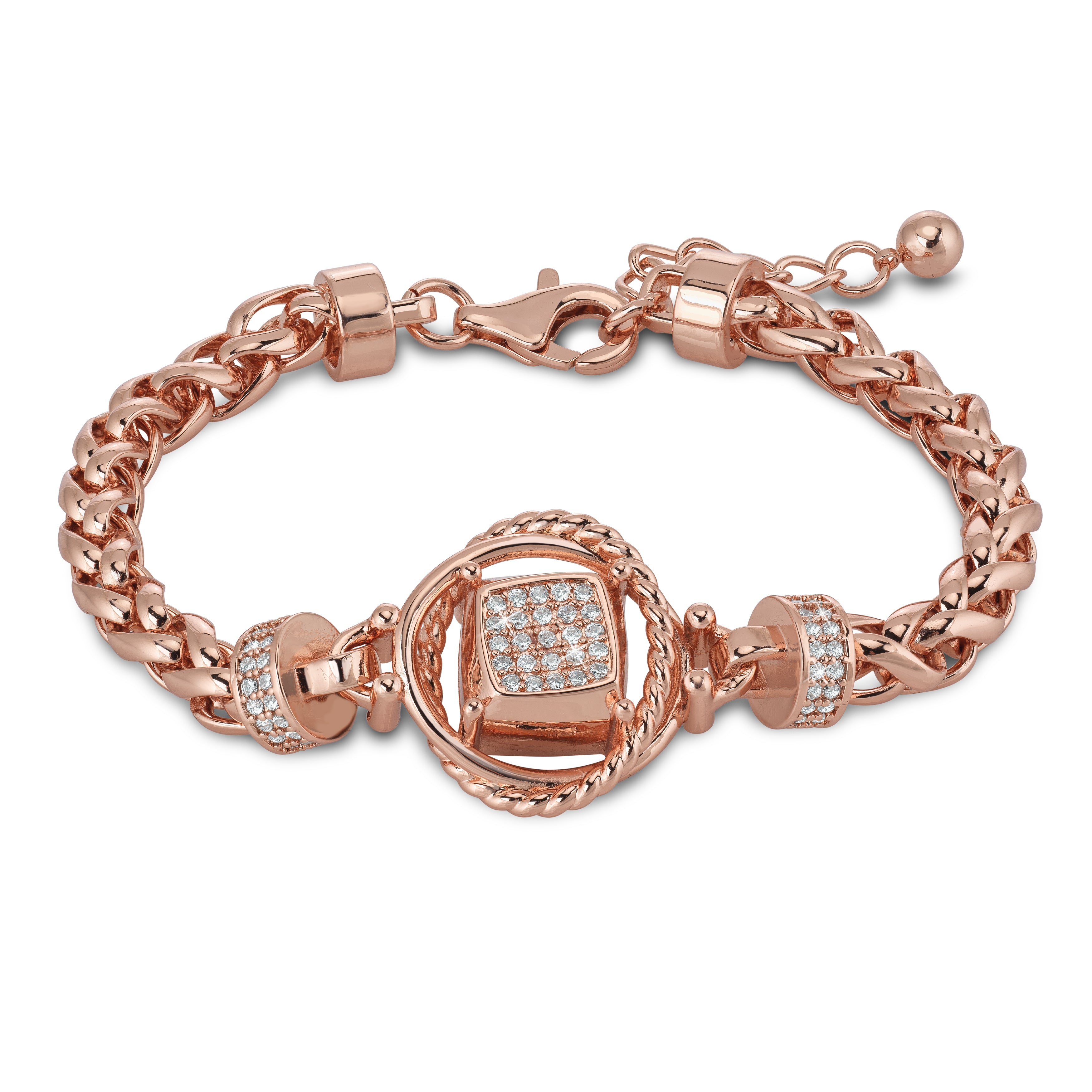 Cosima - copper & diamond bracelet
