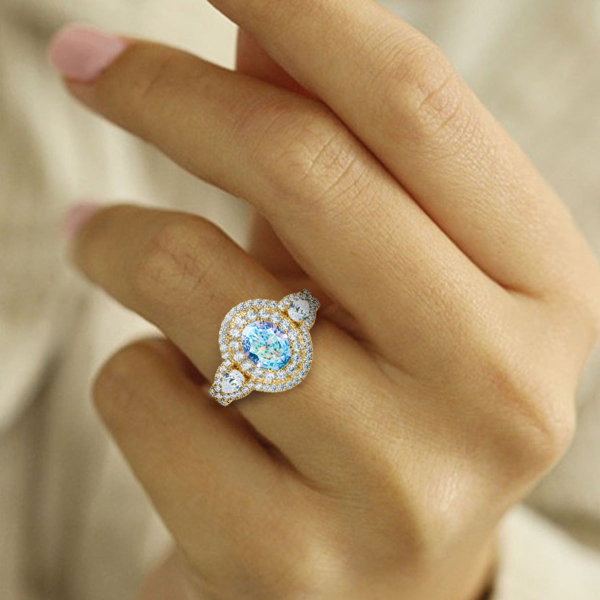 Aurora Borealis Diamonisse Ring