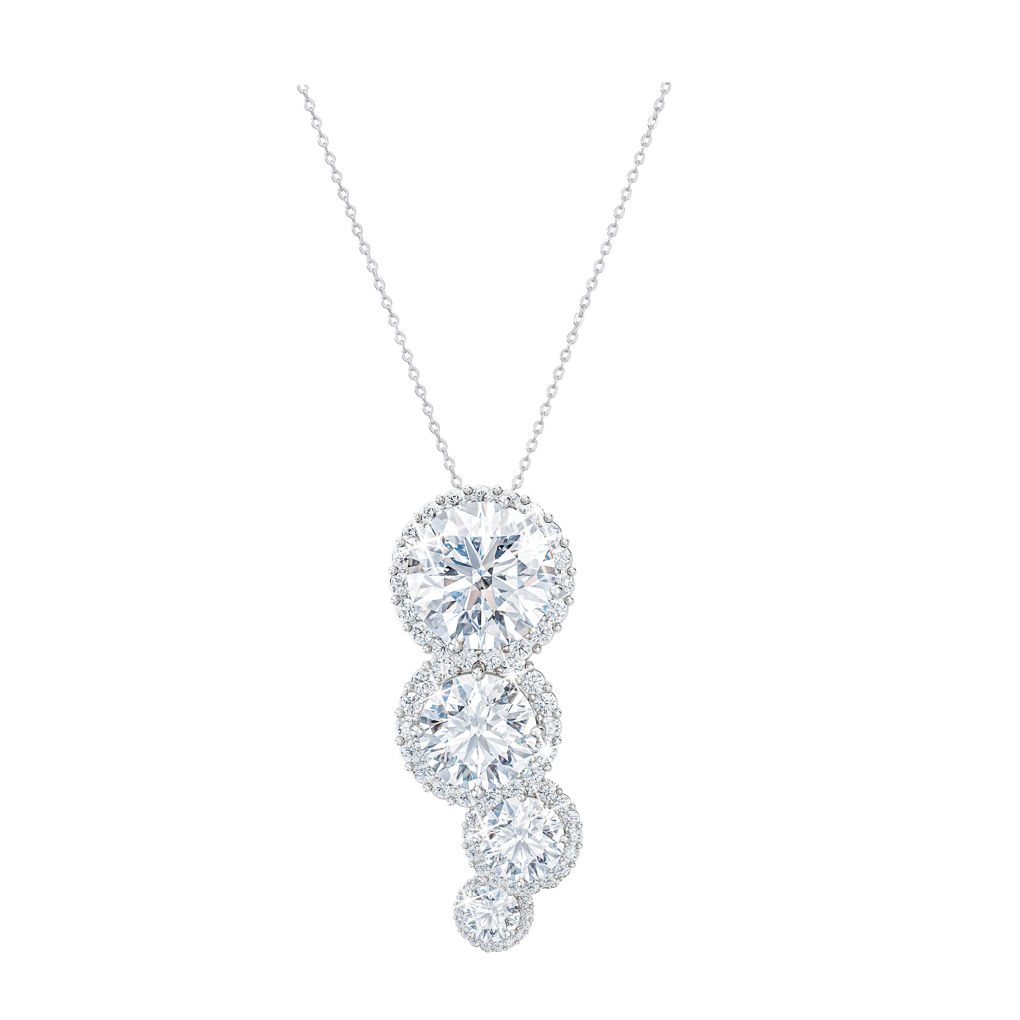 Diamonisse Fire -Sterling Silver Necklace