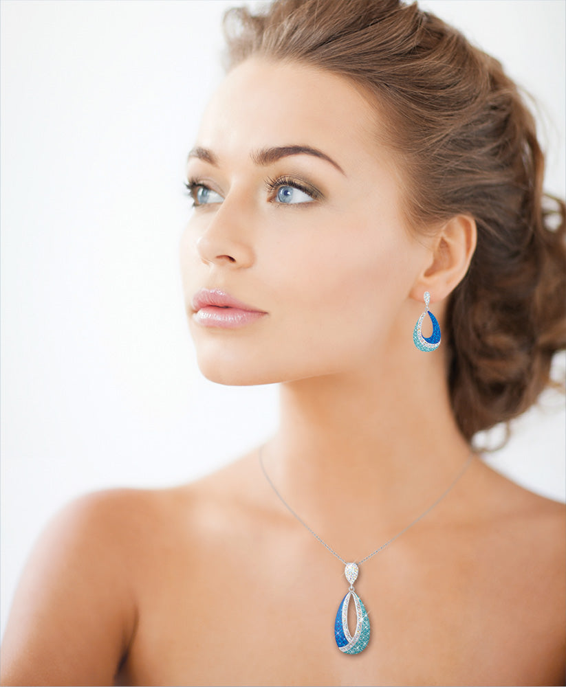 Wave of Love - crystal pendant