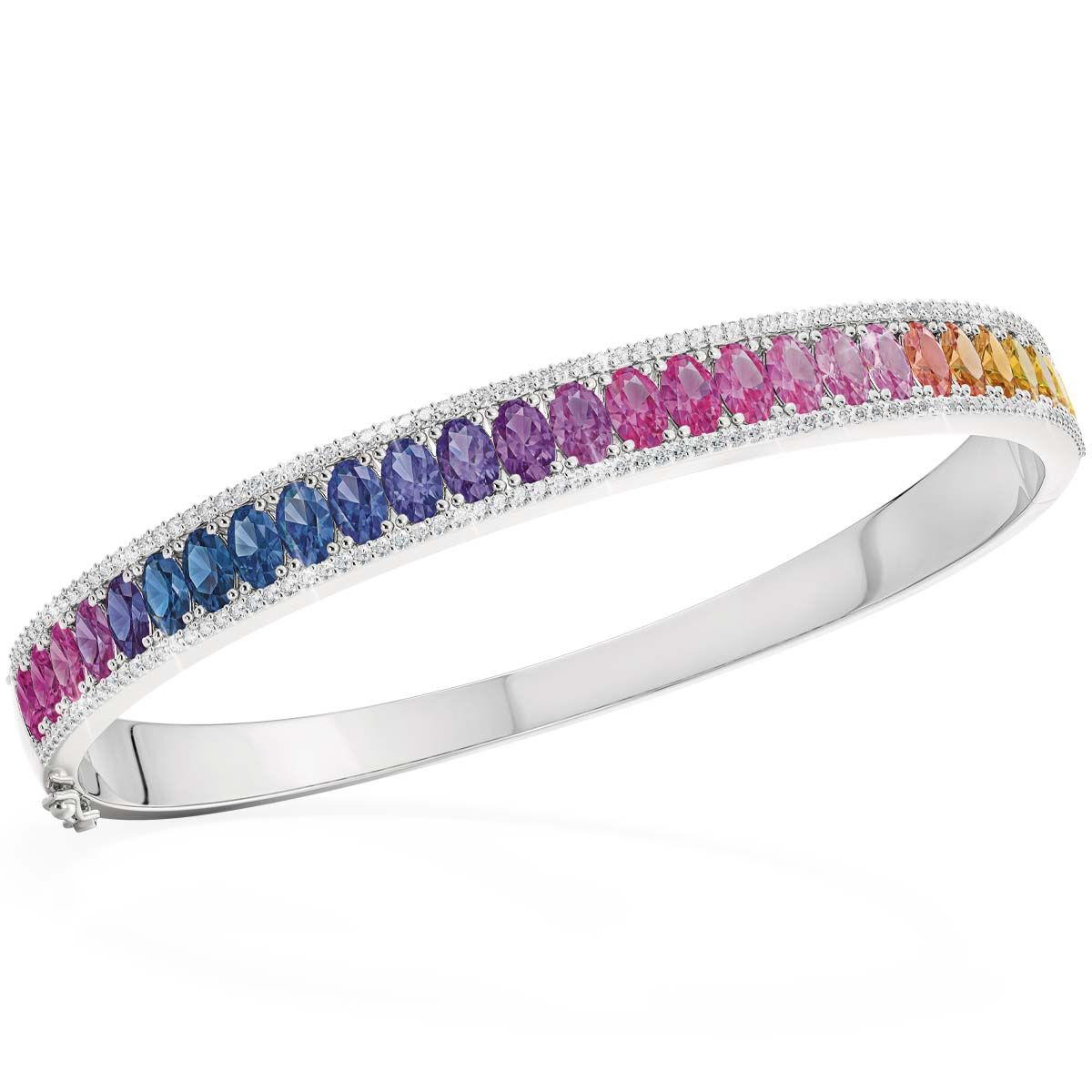 Rainbow Crystal Bangle