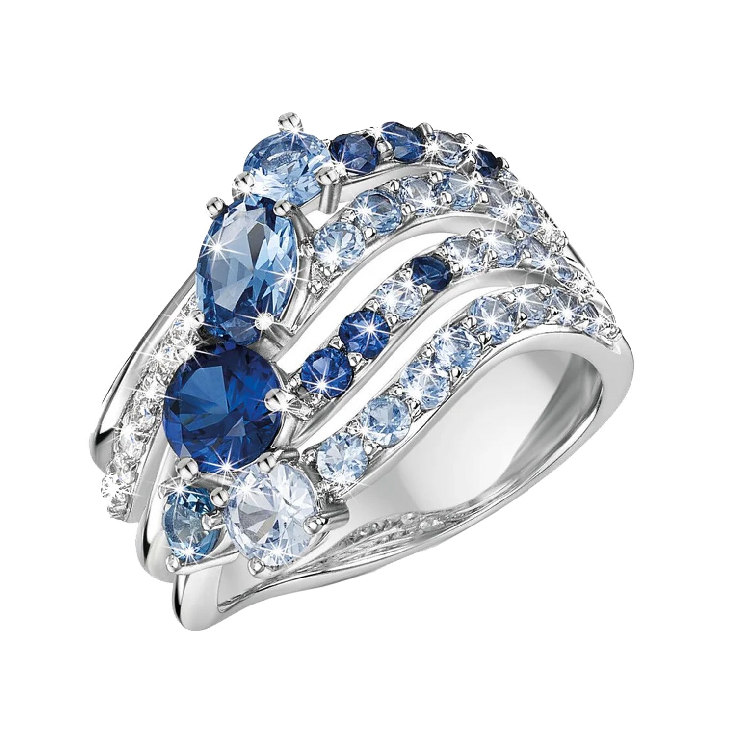 Dancing Waves 
Crystal Ring