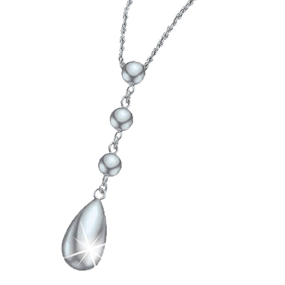 Silver Drops - sterling silver necklace