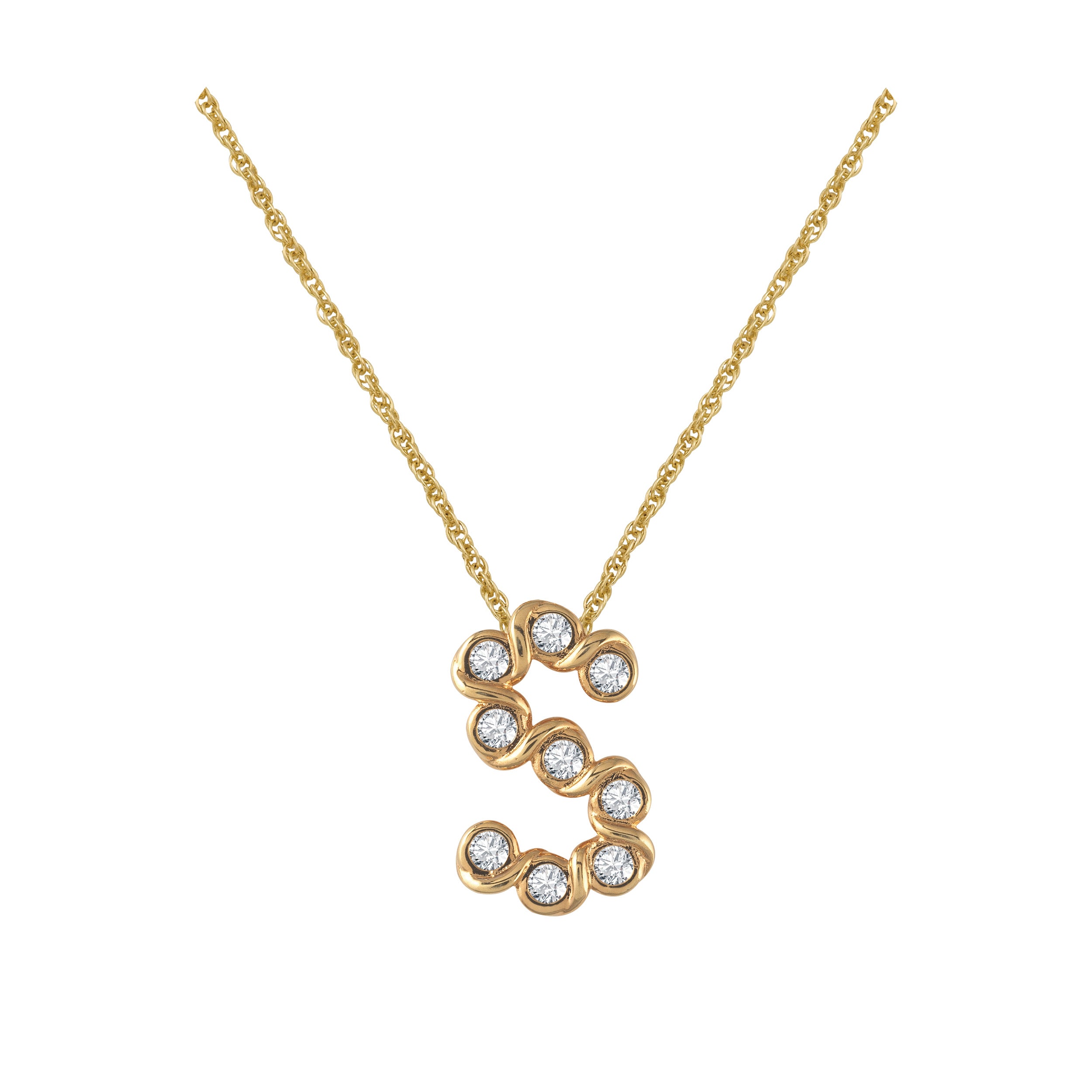 Elegant - initial pendant