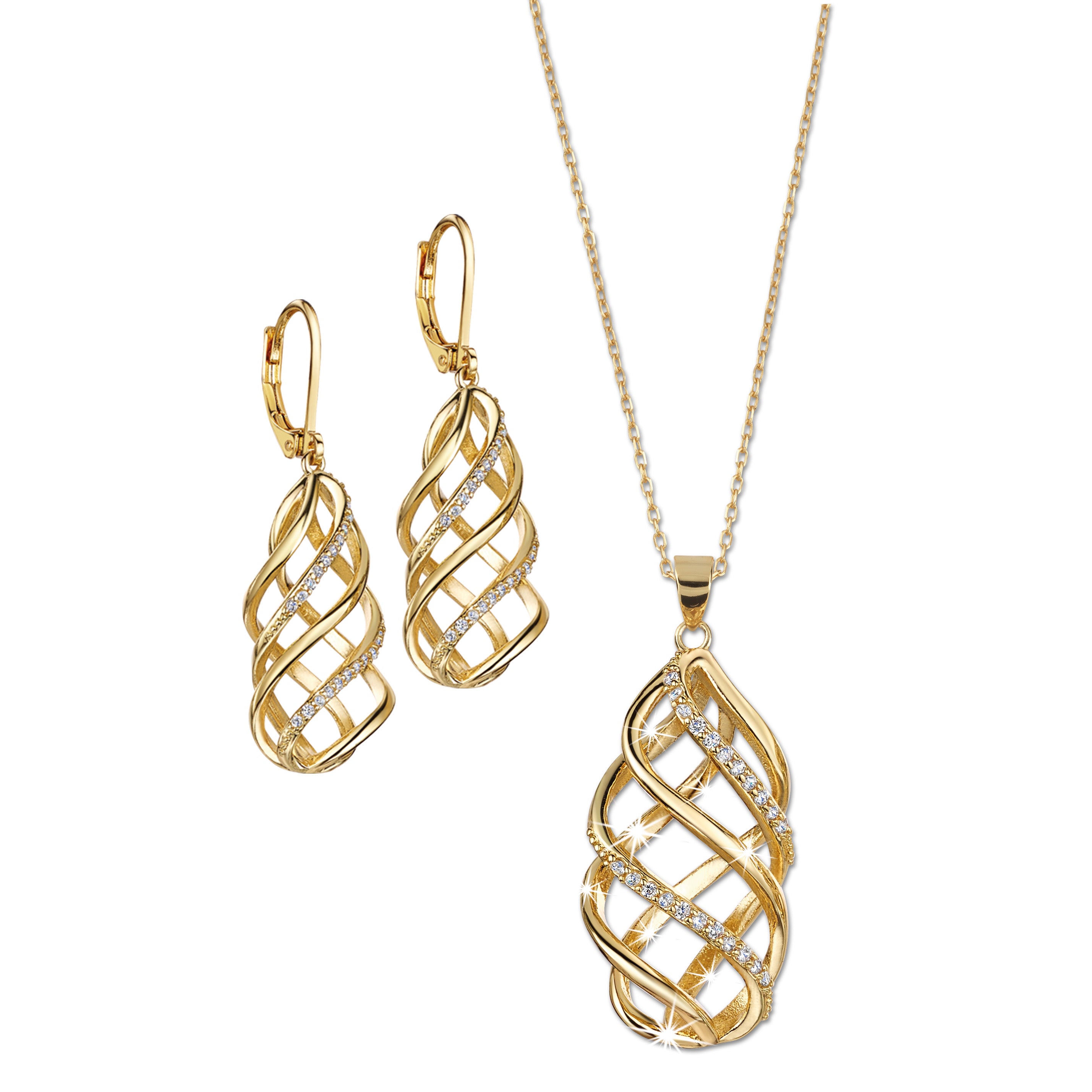 Spirelli - Diamonisse Earrings with FREE Pendant
