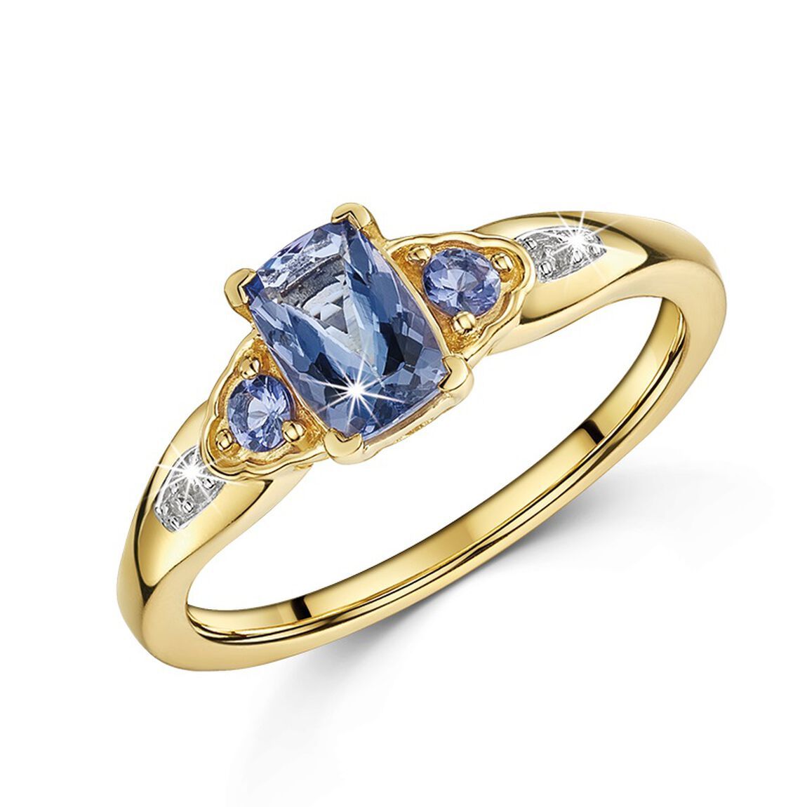 Radiant Love - 
Tanzanite Diamond Ring